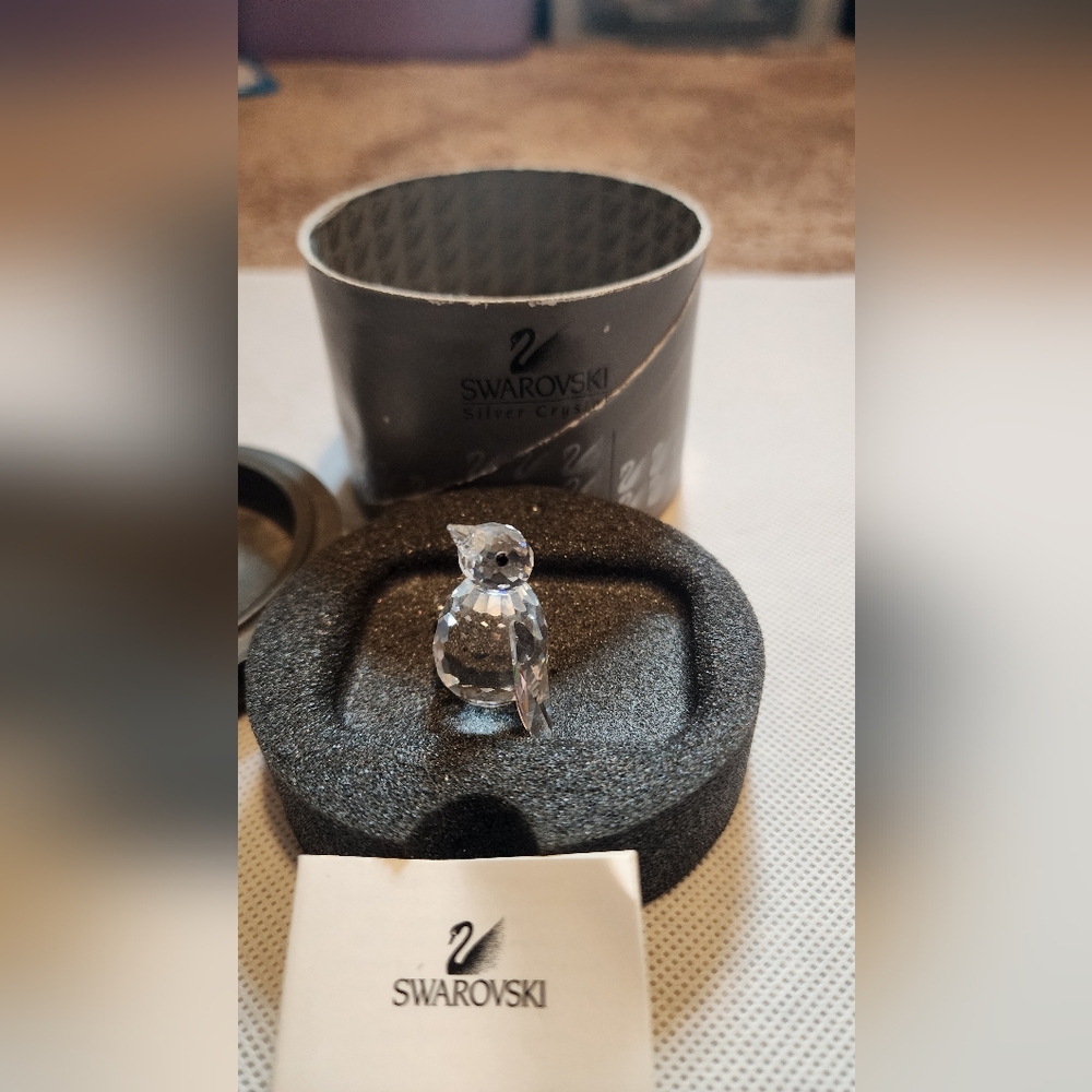Swarovski Crystal Penguin Figurine